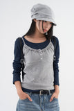 Kitsch button sleeveless