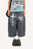 Cross-print Cargo Bermuda Pants