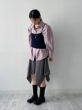 Garlic Punched Knit Bustier