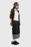 Patched Bermuda Roll-up Denim