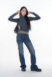 Bagel wool sheer long sleeve