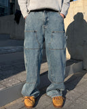 Double Knee Carpenter Wide Denim