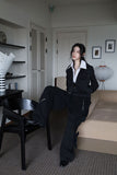 Mono shirring zip-up jumper