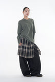 Double washing layered long sleeve