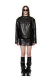 LEATHER BIKER JACKET