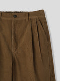 Tan Corduroy Wide Pants