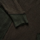 Star Henley Warmer Knit Hoodie