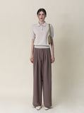 Woody Collar Linen Knit