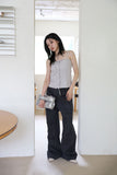 Deep Dyeing Cut Cotton Pants