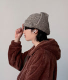 Ear Flap Button Beanie