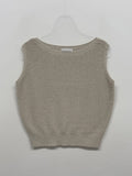 Nana See-through Round Neck Vest