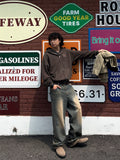 Western Mood Sand Wide Denim
