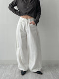 371 Pintuck Cotton Wide Pants