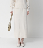 [Premium] Penny Whole Garment Wool Skirt