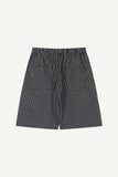 Gingham Check Banding Bermuda Pants