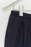 (W) Part Pin Striped Skirt Pants