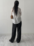 [non-fade/unisex] Rainy Semi Wide Denim Pants