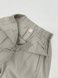 Million Pleated Banding Wide Slacks