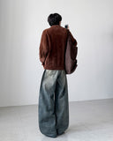 Rose Angora Collar Cardigan