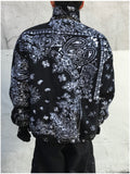 Paisley Quilted Over Fleece Zip-Up