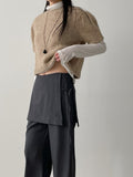 [Winter ver.] Beryl Wrap Skirt Boot Cut Slacks