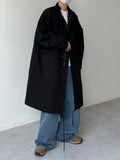 Deep Tuck Wide Blue Denim