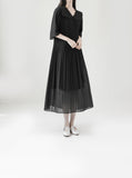 Romel Chiffon Pleated One Piece