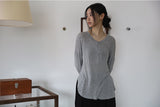 Up down button t-shirt