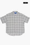Fray check short sleeve shirt