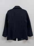 [wool95%] Sander Collar Wool Half Coat