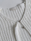 Bintz Two-Button Short Sleeve Knit Vest