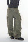 Rare dying multi cargo pants