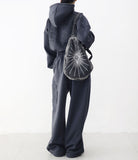 (Unisex) Diction Embroidered Balloon Brushed Sweatpants
