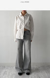 Maroon Stripe Loose-Fit Shirt