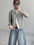 Shelly see-through round neck cardigan