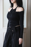 Suede square pocket belt