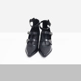 City Buckle Strap Mid Heel