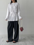 Back Slit Over Fit Long Sleeve T-shirt