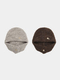 Button Earflap Beanie