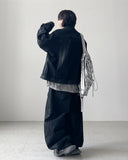 Coated Set Black Denim Jacket