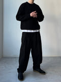 Cotton Two Pleats Bijo Pants