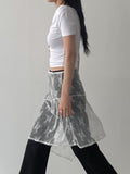 Draped Boat Neck Short Sleeve T-Shirt