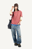 Wearable Damaged Denim Pants