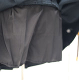 Sher pleated leather skirt