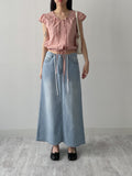 Yuke String Crop Blouse