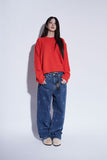 logo print denim