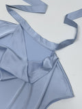 [Short Sleeve Ver.] Scott Drape Tie Blouse