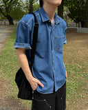 Farrell denim short sleeve shirt