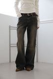 Washed teen bootcut denim