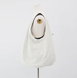 Dot-On Reversible Suede Shoulder Bag